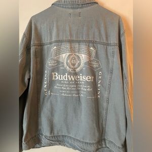 Budweiser jean jacket in Size L
